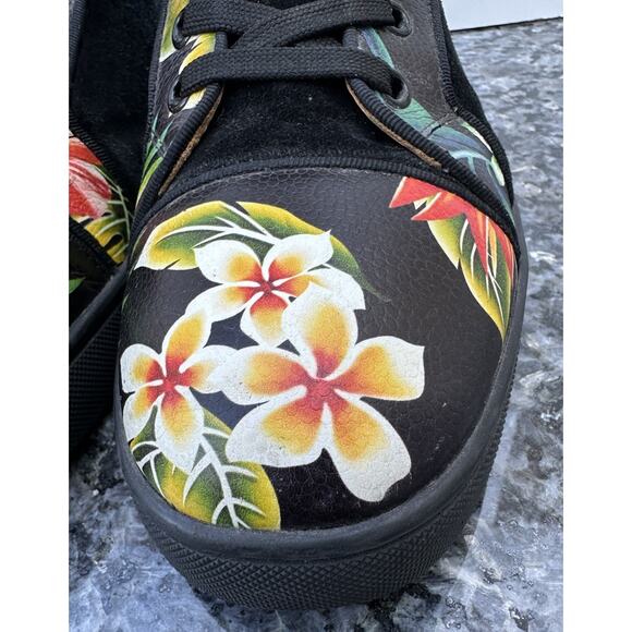 Christian Louboutin Floral Leather Sneakers Men’s Size 41 main image 5